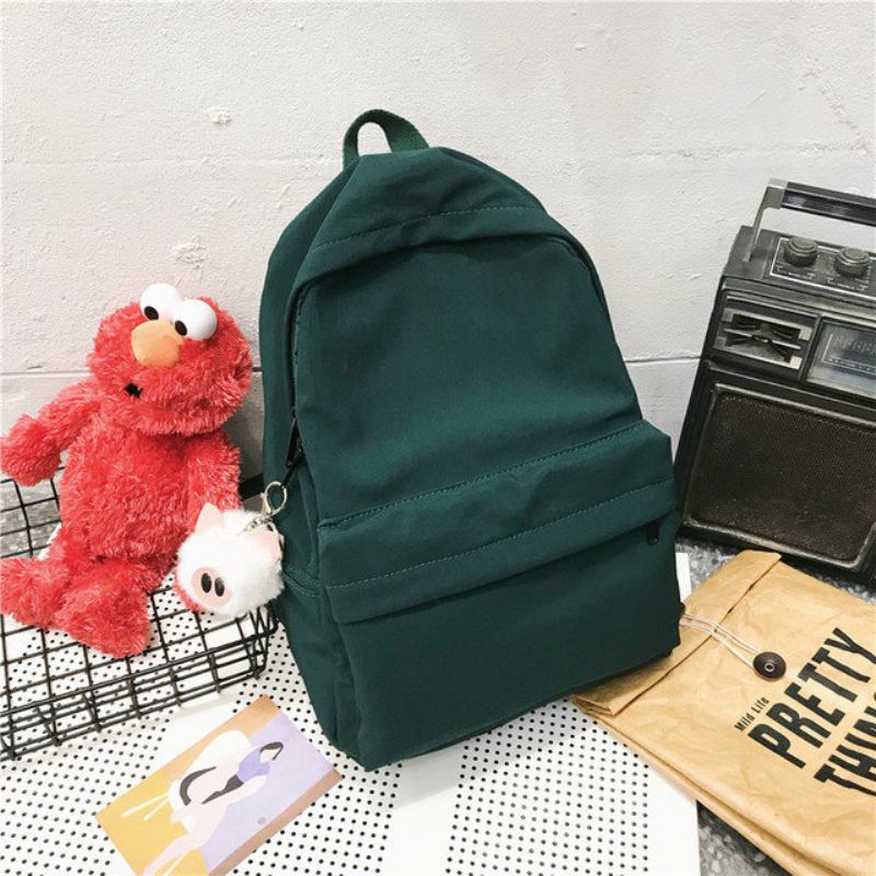 Νέα Nylon Casual Τσάντα Ώμου Γυναικεία Μονόχρωμη Απλή Άγρια Τρίχα Μενταγιόν Φοιτητική