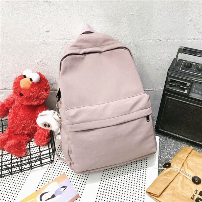 Νέα Nylon Casual Τσάντα Ώμου Γυναικεία Μονόχρωμη Απλή Άγρια Τρίχα Μενταγιόν Φοιτητική