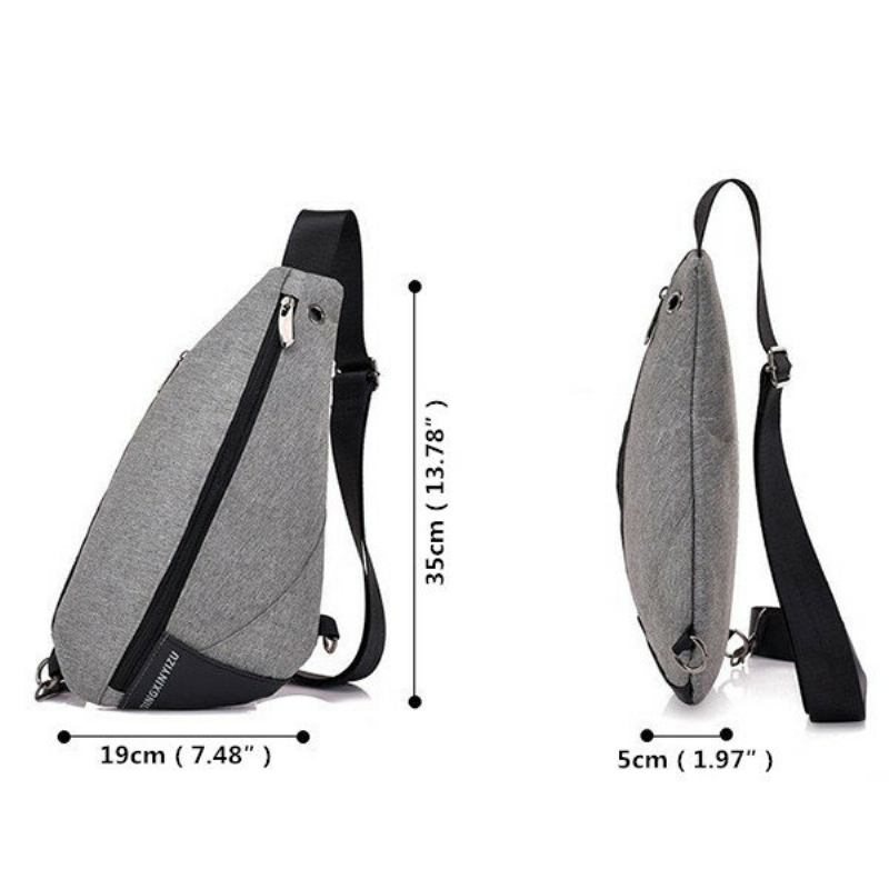 Oxford Casual Chest Bag Sling Bag Τσάντα Χιαστί Για Άνδρες