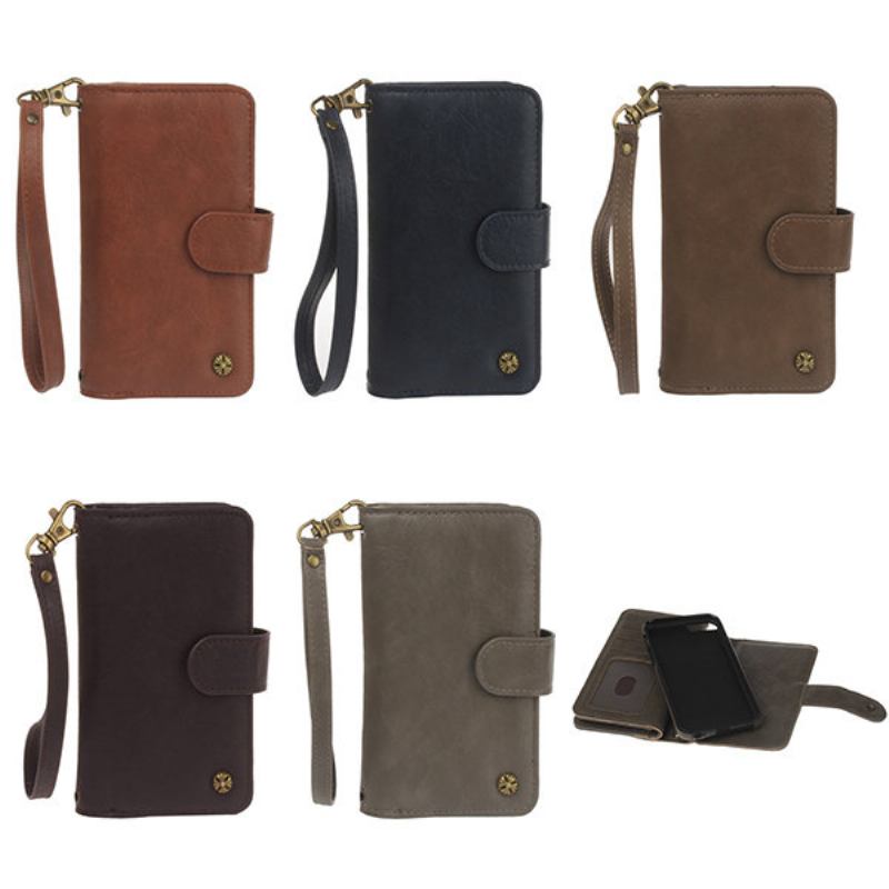 Pu Δερμάτινη 9 Υποδοχές Καρτών Casual Iphone7/7plus/6/6plus/s7/s7 Θήκη Τηλεφώνου Edge Πακέτο Πορτοφολιού Για Άνδρες