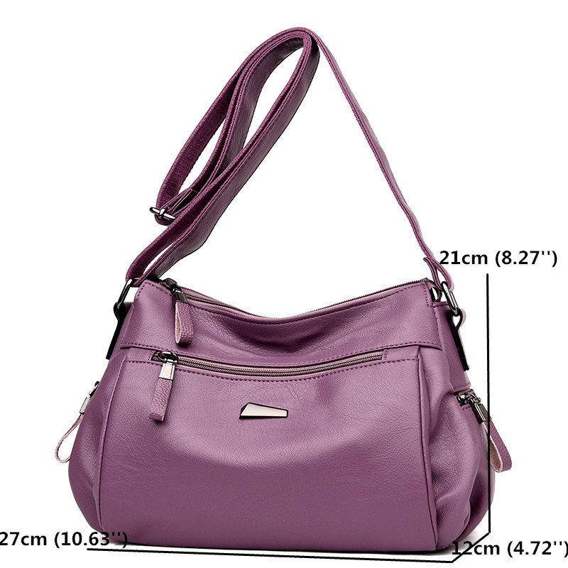 Τσάντα Leisure Messenger Για Γυναίκες Από Μαλακό Δέρμα