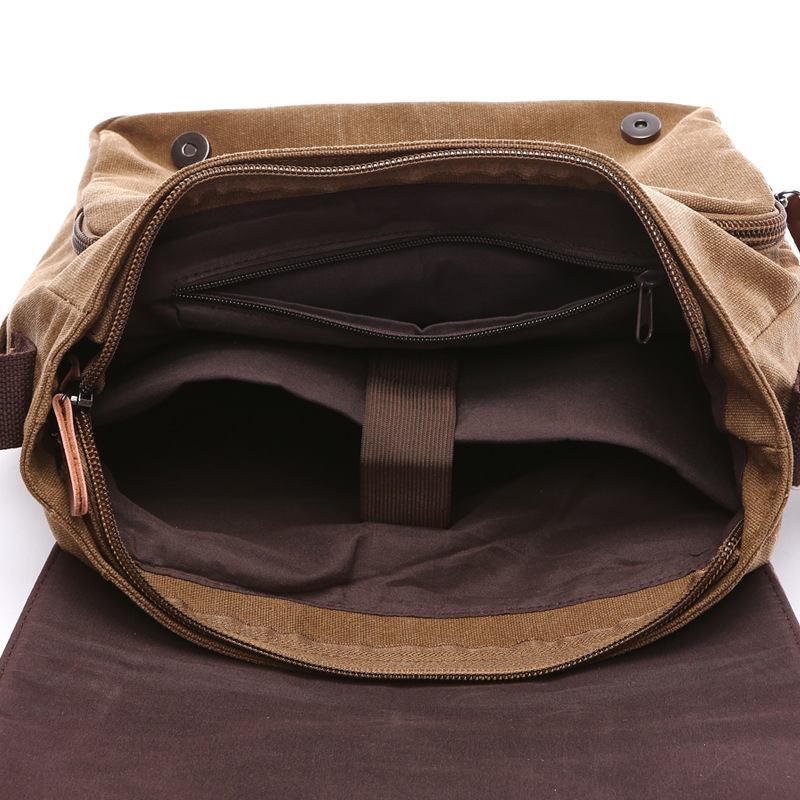 Τσάντα Messenger Shoulder Bag Wild Canvas Bag Practical Business Computer Cag Κορεατική Street Fashion Style