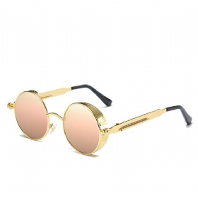 Ανδρικά Γυναικεία Ρυθμιζόμενα Polarized Γυαλιά Ηλίου Για Εξωτερικούς Χώρους Uv400 Steampunk Με Στρογγυλό Φακό