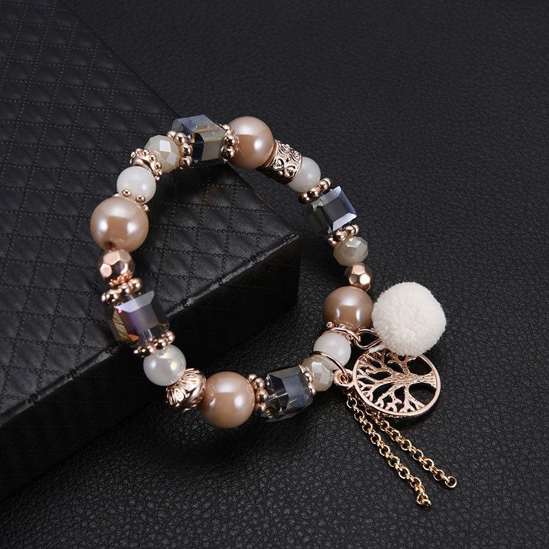 Βραχιόλια Bohemian Beaded Πολύχρωμα Ακανόνιστα Bead Hollow Tree Chain Tassels Charm Βραχιόλι Για Γυναίκες