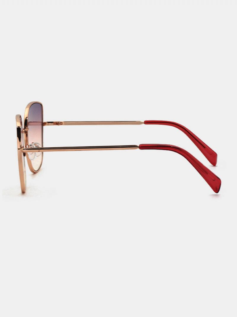Γυαλιά Ηλίου Unisex Fashion Metal Square Full Frame Στενού Χείλους Προστασίας Uv