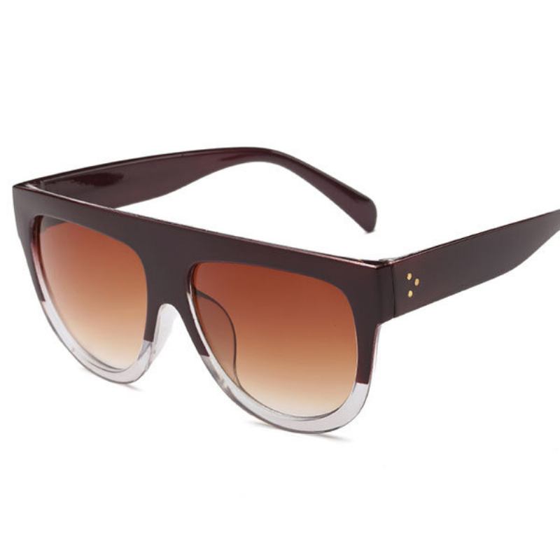 Γυναικεία Classic Clear Large Frame Anti-uv Γυαλιά Εξωτερικού Χώρου Casual Μοναδικά Ηλίου