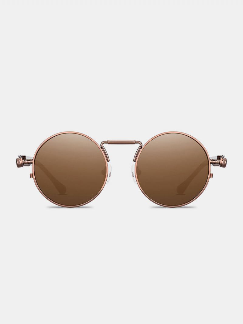 Μοντέρνα Avant-garde Γυαλιά Ηλίου Unisex Metal Full Round Frame Protection Uv