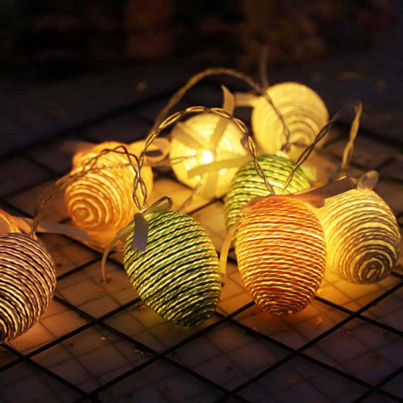 10 20 30 Led Creative Ζεστό Φωτιστικό Αυγού Με Χρωματιστό Σχοινί Για Πασχαλινή Διακόσμηση Κορδόνι Λυχνίας Led Με Μπαταρία 1.5m 3m 4.5m Λευκό
