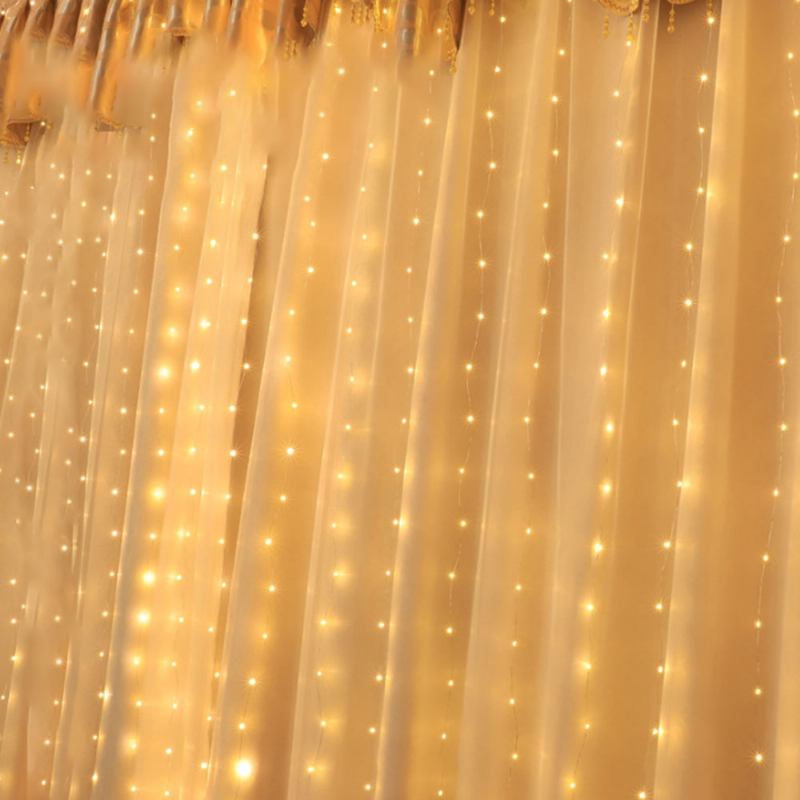 3 Pack 1m 100led Fancy Copper Wire Lights String Αδιάβροχα Φωτιστικά Κουρτίνας Usb Διακοσμητικό Δωματίου Ελέγχου Με Χριστουγεννιάτικα Λαμπάκια Γάντζο