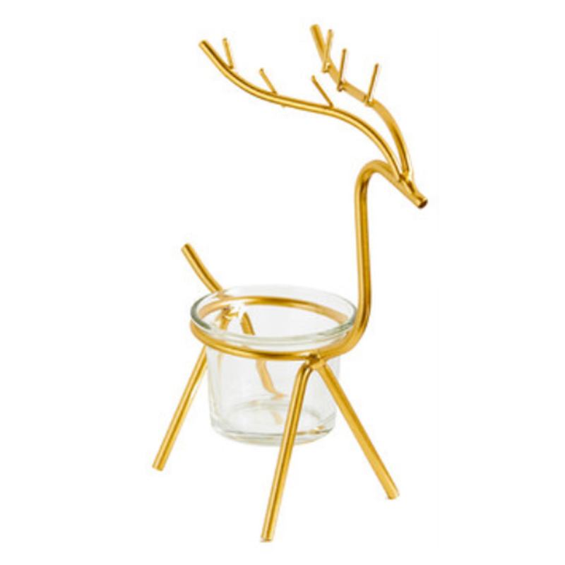 Elk Deer Κηροπήγιο Nordic Style Διακόσμηση Σπιτιού Για Χριστουγεννιάτικο Πάρτι Τραπεζαρίας Γάμου