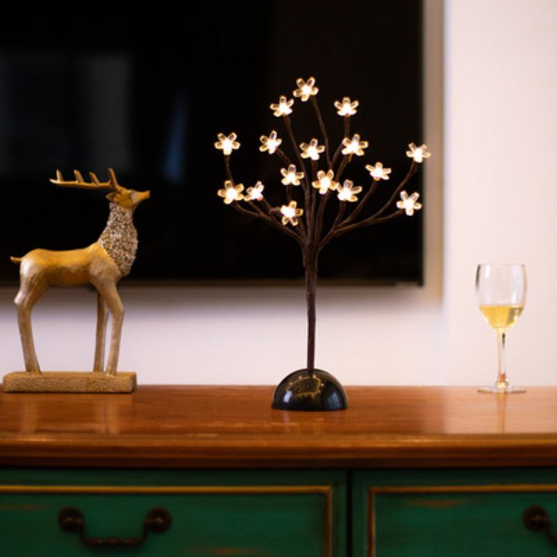 Επιτραπέζιο Φωτιστικό Led Tree Pearl Εκκρεμές Χάλκινο Σύρμα Firefly Διακόσμηση Δωματίου Νύχτας