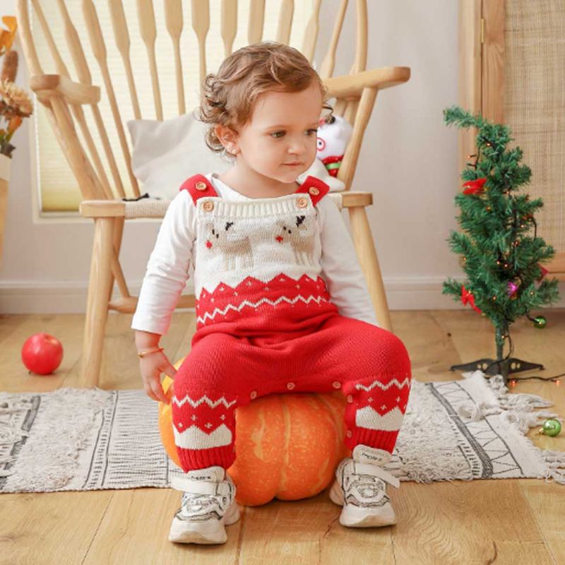 Παιδικό Πουλόβερ Giraffe Jumpsuit Για Τα Χριστούγεννα Πρωτοχρονιά Φθινοπωρινό Και Χειμερινό Baby Creeper Cartoon Sling Για Αγόρια Και Κορίτσια