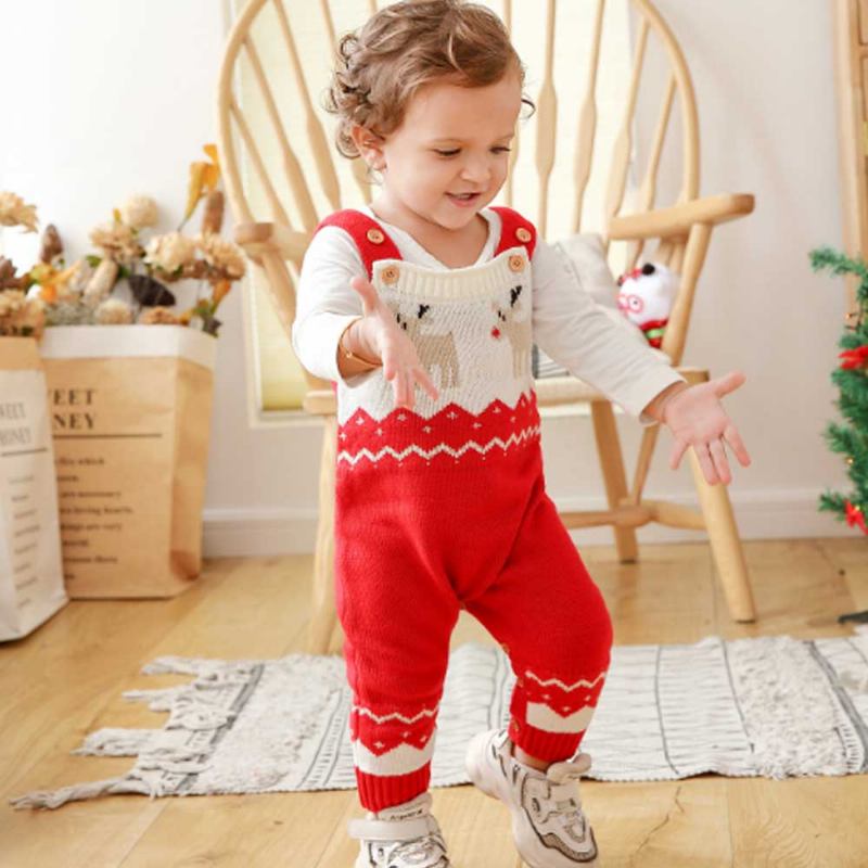 Παιδικό Πουλόβερ Giraffe Jumpsuit Για Τα Χριστούγεννα Πρωτοχρονιά Φθινοπωρινό Και Χειμερινό Baby Creeper Cartoon Sling Για Αγόρια Και Κορίτσια