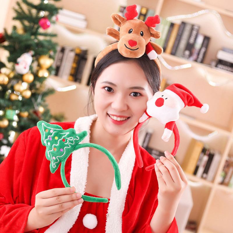 Santa Claus Hair Band Λούτρινα Παιχνίδια Φεστιβάλ Cos Props Χριστουγεννιάτικο Δέντρο Elk Στολίδια Μαλλιών Χριστουγεννιάτικα Δώρα